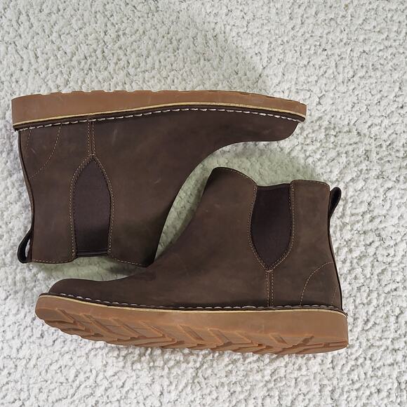 Women's L.L.Bean Stonington Chelsea Boots brown suede size 8.5 m - Picture 1 of 7
